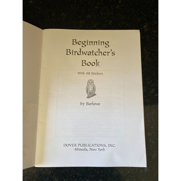Beginning BirdWatchers Book With Stickers, Sy Barlowe - Picture 3 of 6
